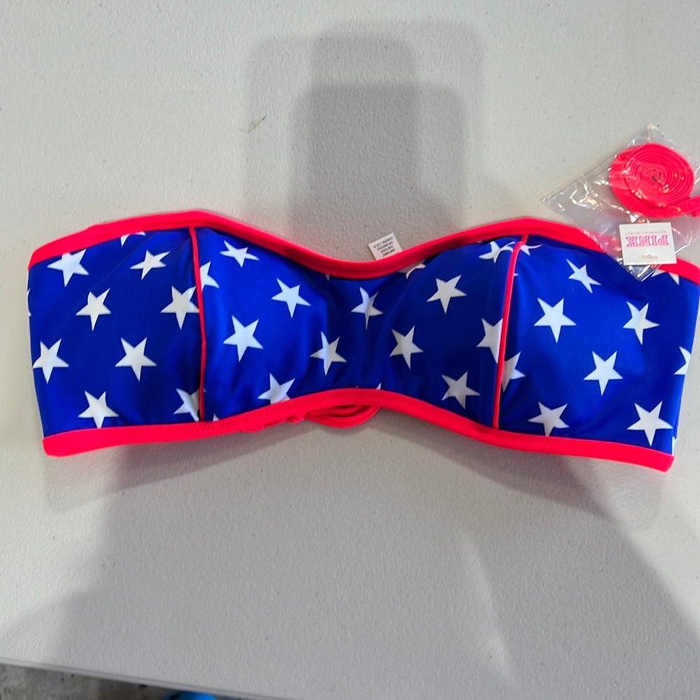VS Pink bikini top size M NWT